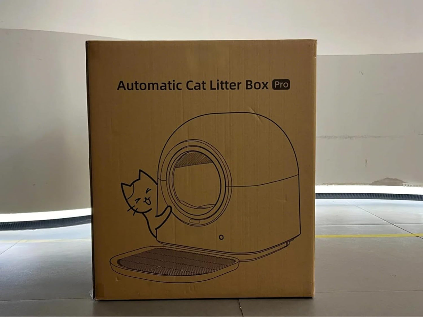 ABRCT Selbstreinigende Katzentoilette PRO, Katzenklo Selbstreinigend XXL, Wägbar, Hygienisch, Geruchsneutral, APP-Steuerung, Große Fassungsvermögen für Mehrere Katzen, mit Katzenstreu Matte